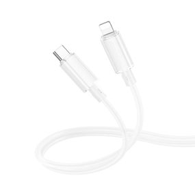 Дата кабель Borofone BX112 Lemon Type-C to Lightning 27W (1m) White