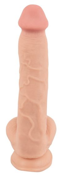 Фалоімітатор - Nature Skin Dildo With Movable Skin, 25 см Sex Aura | Зображення 2
