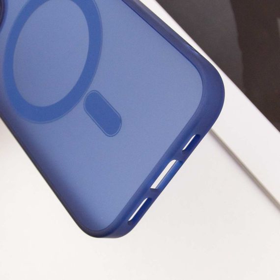 Чохол TPU+PC Lily with MagSafe для Apple iPhone 15 (6.1") Deep Navy | Зображення 7