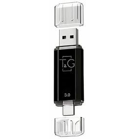 Флеш-накопичувач T&G 009 Star Series 2in1 USB 3.0 (USB-A/C) — 256GB Чорний