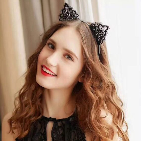 Обруч з котячими вушками Babydoll Універсальний. Чорний 4504-2 | Зображення 9