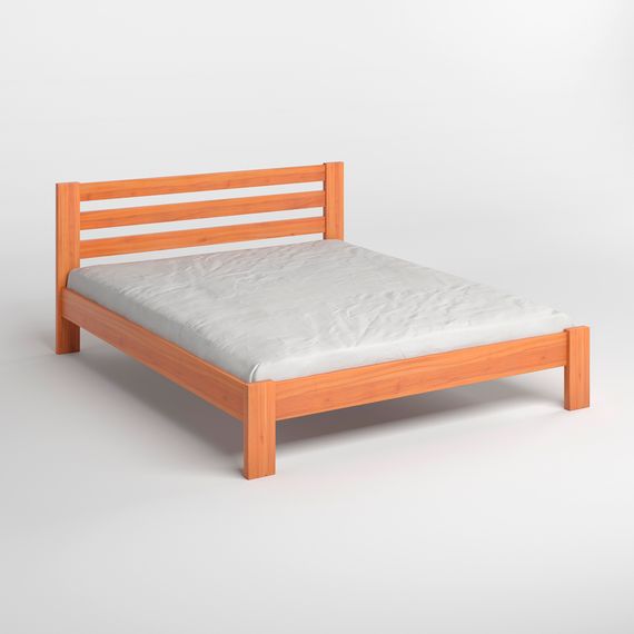 Односпальне дерев'яне ліжко Mebigrand Колумбія Яблуня 90х190 см (MBG-14563) | Зображення 1