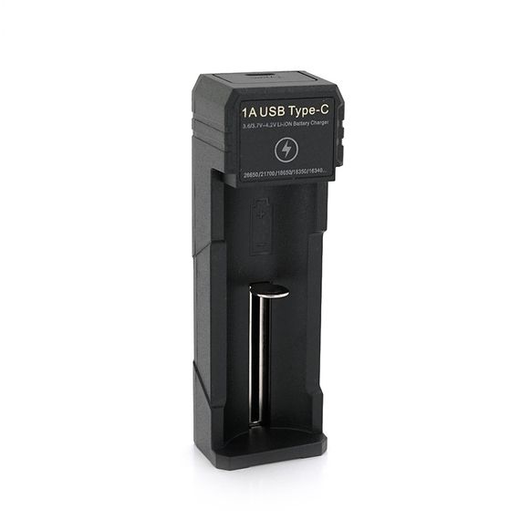 Зарядка Yonii 18650/26650/21700/18340.4.2V/1000mAh, питание от USB/Type-C, Q 300