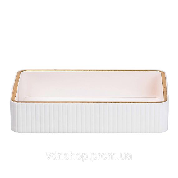 Серветниця на стіл з еко-шкіри 25 х 15.5 х 5 см Білий HP9900W