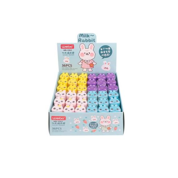 Гумка для олівця Кролик 3363WB Різнокольоровий shop (6971082813632)