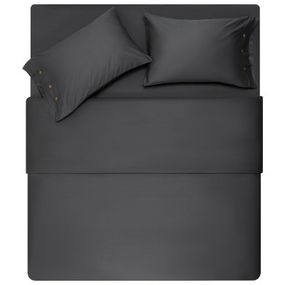 Простирадло Ardesto Mix&amp;Match Premium 100% бавовна, сатин сірий 180х240 см (ART1824FSY)