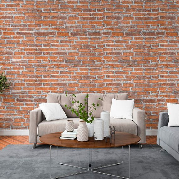 Самоклеюча 3D панель під руду катеринославу цеглу Sticker Wall 3080х700х3мм | Зображення 7