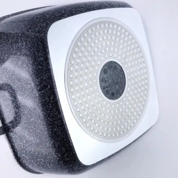 Кастрюля казан с крышкой Benson BN-361 из литого алюминия 3 л Черный (BN-361) | Зображення 3