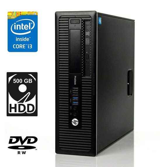 Системный блок HP ProDesk 600 G1 SFF / Intel Core i3-4150 (2 (4) ядра по 3.5 GHz) / 8 GB DDR3 / 500 GB HDD / Intel HD Graphics 4400 / DVD-RW / DisplayPort б/в