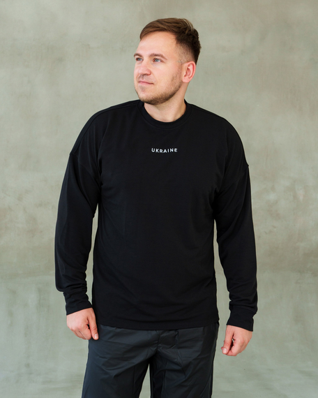 Світшот Україна чёрный S L | Зображення 8