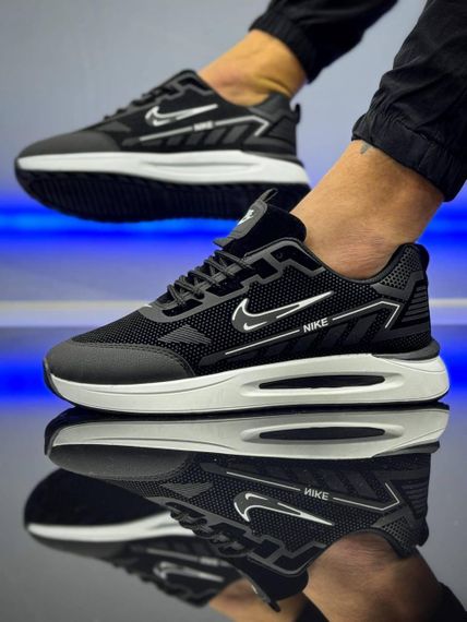 Кросівки чоловічі Nike «Black/White» | Зображення 7