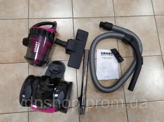 Пилосос без мішка GRANT GT- 1605 (Контейнерний пилосос) 3000 Вт + універсальна щітка | Зображення 3