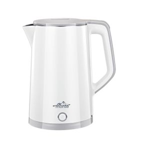 Электрочайник Monte MT-1826 White, 1.7 л, 1500 Вт, с двойными стенками