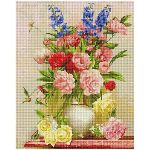 Алмазная мозаика Красивый букет в вазе 40х50 см ColorArt SP090 | Зображення 1