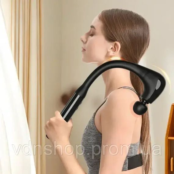 Вигнутий перкусійний масажер для самостійного масажу тіла та м'язів JA-G4 ударний масажер | Зображення 1