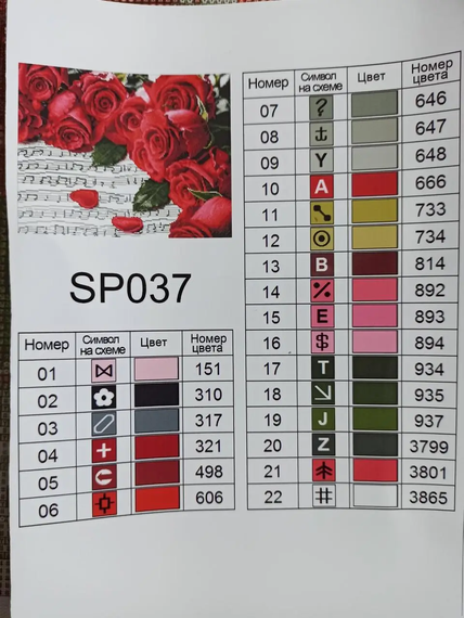Алмазная мозаика Мелодия роз 40х50 см ColorArt SP037 | Зображення 3