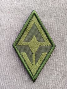 Шеврон "Свобода россии" (ромб зеленый) 10см