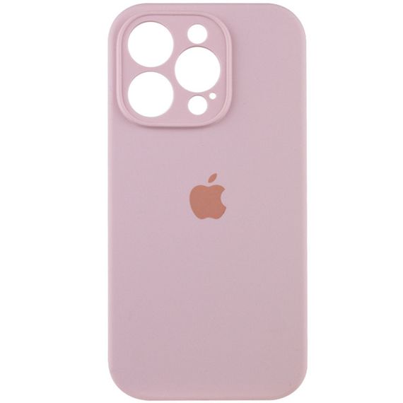 Чехол Silicone Case Full Camera Protective (AA) для Apple iPhone 16 Pro Max (6.9") Розовый / Chalk Pink
