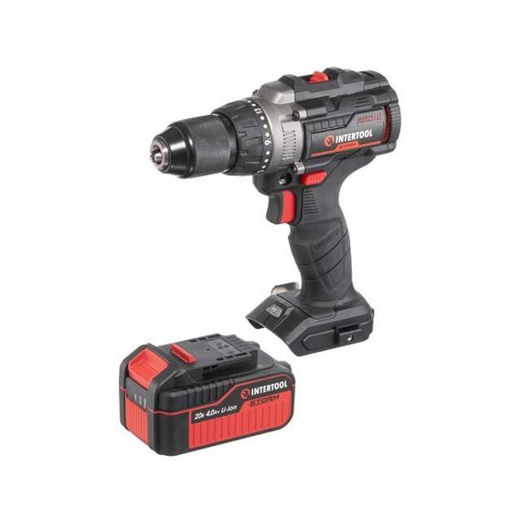 Дриль-шуруповерт акумуляторний ударний з безщітковим двигуном 100 Нм INTERTOOL WT-0361 | Зображення 5