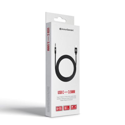 Кабель мультимедийный USB-C to 3.5mm M 1.0m black Armorstandart (ARM76888) | Зображення 2