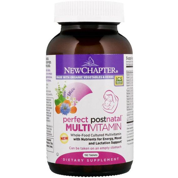 Вітамінно-мінеральний комплекс New Chapter Perfect Postnatal MultiVitamin 192 Tabs