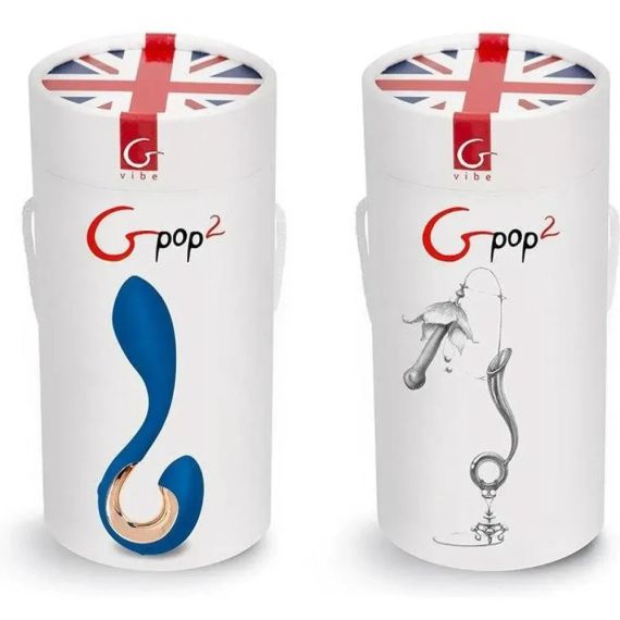 Вібратор для точок G та P Gpop2 синій, 12.5 х 2.8 см sexstyle | Зображення 5