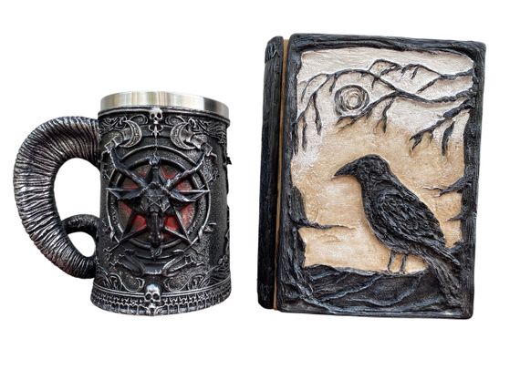 Подарунковий набір Кухоль 3D Стародавні Боги та Блокнот 3D «Тінь Ворона»