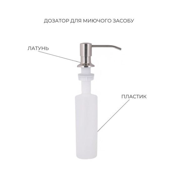 Акційний набір Lidz: мийка Handmade H4545 Decor 2,5/0,5 мм + K01G Корзина для кухонной мойки | Зображення 5
