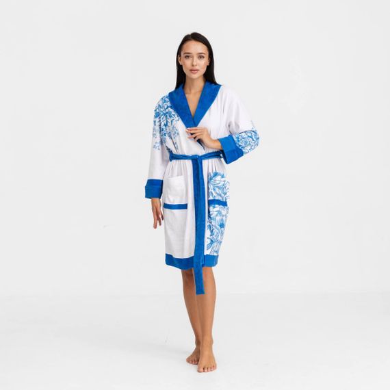 Халат жіночий з плюшевого велюру ексклюзивний Mirami 18295 L-XL