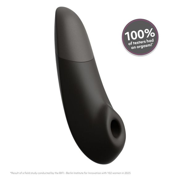 Клиторальный вакуумный стимулятор 2 в 1 Womanizer Enhance с вибрацией, черный Sex Aura | Зображення 1