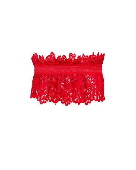(SALE) Ажурна підв’язка Obsessive Amor Cherris garter, red Sex Aura | Зображення 2