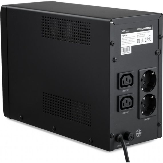 Пристрій безперебійного живлення Vinga LED 1200VA ( VPE-1200PRM2 ) (VPE-1200PRM2) | Зображення 2