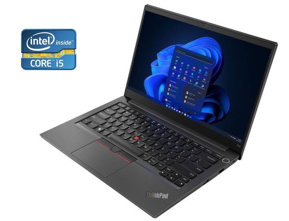 Ноутбук Lenovo ThinkPad E14 / 14" (1920x1080) IPS / Intel Core i5-10210U (4 (8) ядра по 1.6 - 4.2 GHz) / 8 GB DDR4 / 240 GB SSD / Intel UHD Graphics / WebCam б/у