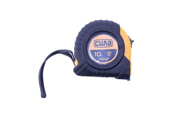 Рулетка обрезиненная 10м*25мм Стандарт СИЛА