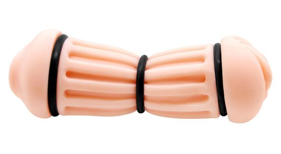 Мастурбатор с двумя входами Crazy Bull - NANCY Pocket Pussyм DOUBLE MASTURBATOR, BM-009224H Sex Aura | Зображення 4