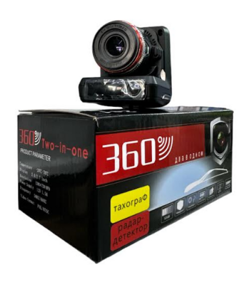 Відеореєстратор 2в1 DVR X7 з антирадаром (детектор радарів) | Автомобільний реєстратор Full HD, кут 140° | Зображення 1