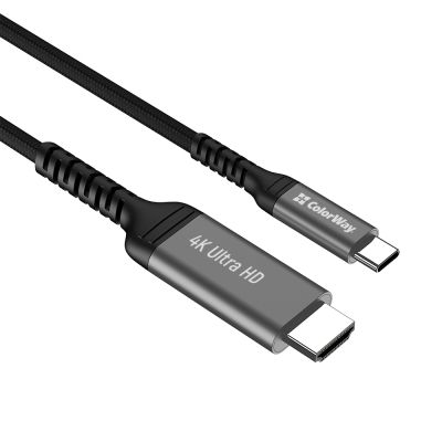 Кабель мультимедийный USB-C to HDMI M 2.0m 4K60Hz black ColorWay (CW-CBCHD077-BK) | Зображення 9
