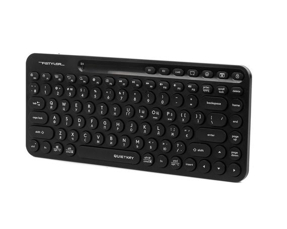 Клавіатура бездротова A4Tech Fstyler FBK36С AS, колір чорний | Зображення 1