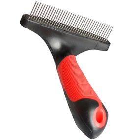 Грабли для ухода за жесткой, кучерявой шерстью Flamingo Rake Rotating Teeth, размер M