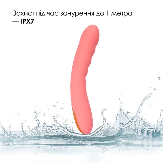 Смарт-вибратор с пульсацией Svakom Ava Neo Peach Pink, 15 режимов работы, водонепроницаемый | Зображення 7