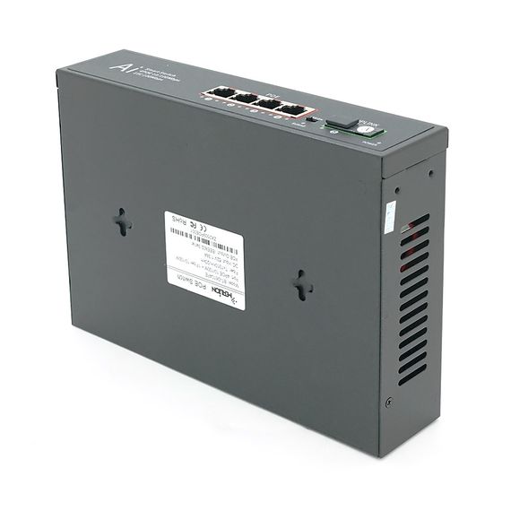 POE коммутатор Merlion 4 POE 10/100 + 1Single Fiber Tx1310nm 20km + встроенный блок питания 52V 1.38A | Зображення 1