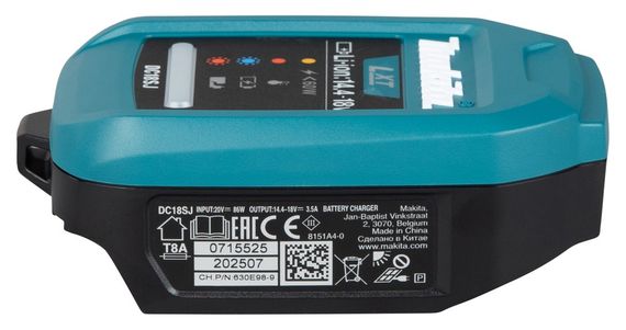 Устройство для зарядки аккумуляторов Makita LXT DC18SJ (Type-C, PD, 1916D9-8) | Зображення 3