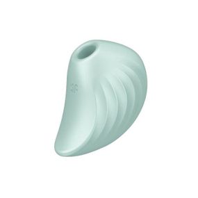 Вакуумний кліторальний стимулятор з вібрацією Satisfyer Pearl Diver, М'ятний