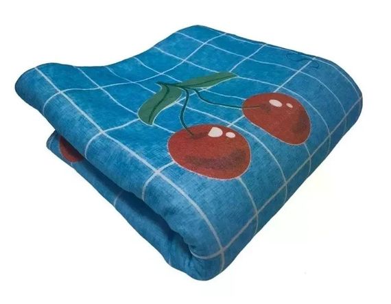 Електропростирадло Electric Blanket 150×170 см з 2 режимами підігріву, клітинка з вишнями | Зображення 2