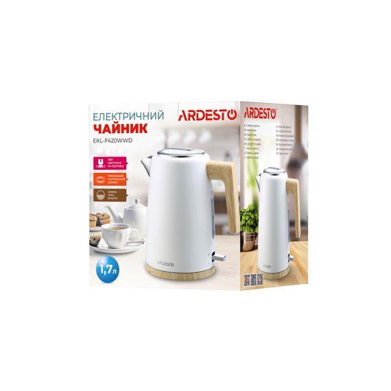 Електрочайник Ardesto EKL-F420WWD | Зображення 4