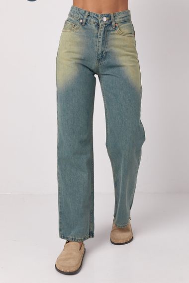 Джинси жіночі з ефектом two-tone coloring - синій цвет, 34р (є розміри)