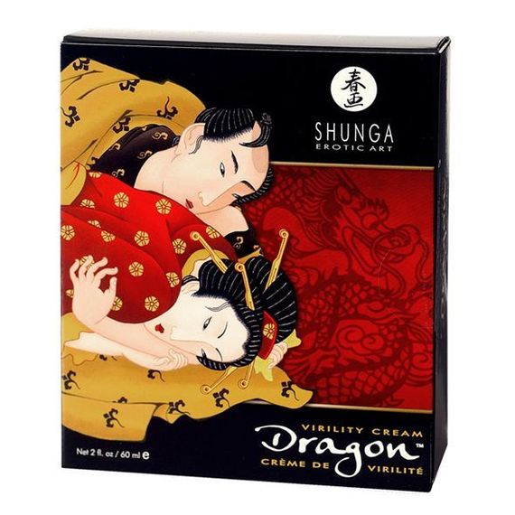 Стимулювальний крем для пар Shunga SHUNGA Dragon Cream (60 мл), ефект тепло-холод та поколювання | Зображення 1