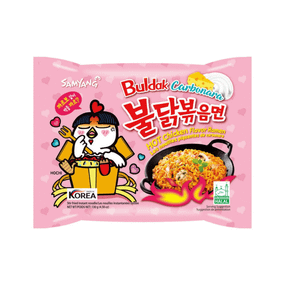 Корейська локшина Buldak  зі смаком курки в соусі карбонара 140г Samyang 8801073116467