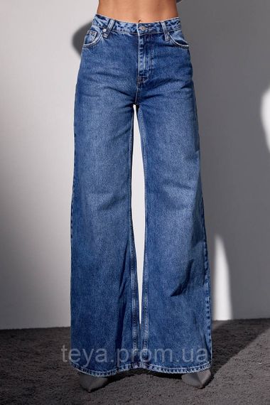 Женские джинсы фасона wide leg цвет синий размер 36 FL_000996 | Зображення 4