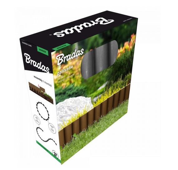 Палісад садовий Bradas PALGARDEN 2,5 м графіт OBP1202-002GY | Зображення 1